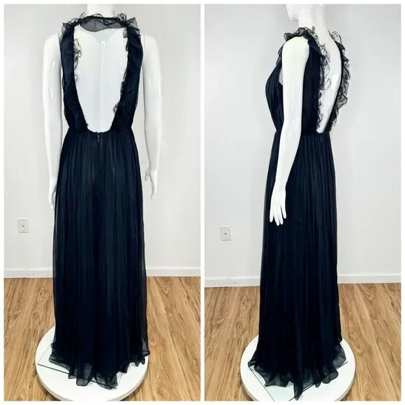 Jason Wu Collection Crinkle Chiffon Silk Halterneck Gown 6 - Picture 4 of 9